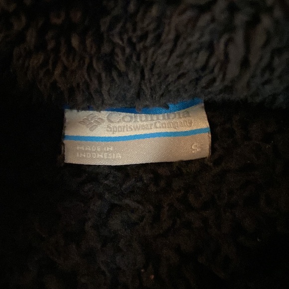 Women's Columbia Fast Beauty Black Plush Fleece Soft Full Zip Jacket Small VGC - Picture 6 of 6